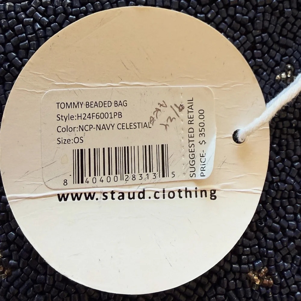 STAUD Tommy Beaded Bag – Navy Celestial - Picture 3 of 3